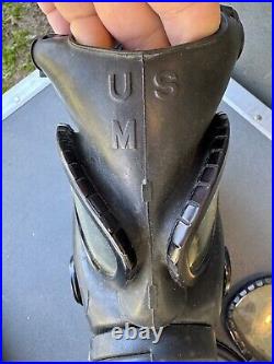 US Military M17 A2 Gas Mask CBRN Respirator Medium with carrier & extra filters