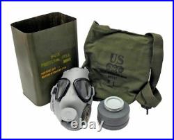 U. S. M9A1 Gas Mask SEALED CAN Medium