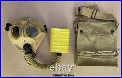 Us Wwi & Wwii Corrected English Model Gas Mask Respirator And Bag
