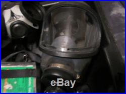 VINTAGE MSA GAS MASK TYPE GMD MASK With CANISTER & EXTRAS USED with case MEDIUM