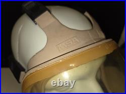 Very Rare US MSA Advantage 1000 Gas Mask Tan Rubber With Filters 1994