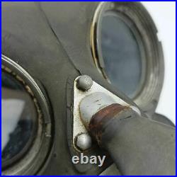 Vintage 1940's Civil Service Gas Mask Respirator P. B. C. May 39 G+ World War II