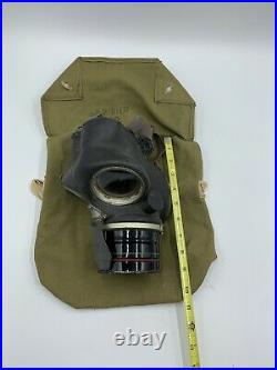 Vintage 1942 Gas Mask Civilian Duty Respirator General Issue + Canvas Bag