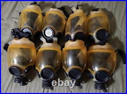 Vintage 1984 SCOTT Medium Gas Mask Respirator Rare Semi-Transparent
