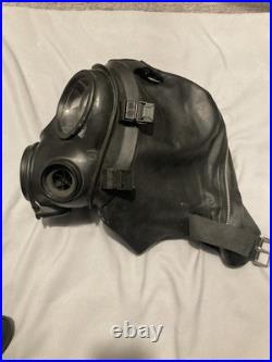 Vintage Gas Masks. 1986 British Avon S10, 1990 Belgian BEM-4GP, 1970 Israeli 4A1