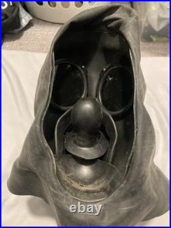 Vintage Gas Masks. 1986 British Avon S10, 1990 Belgian BEM-4GP, 1970 Israeli 4A1
