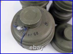 Vintage Israeli Gas Mask + 8 Swiss Zivilschutzfilter 68 Canisters NewithSurplus