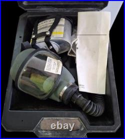 Vintage MSA Gas Mask Type GML with Case Manual Industrial Respirator Mine Safety