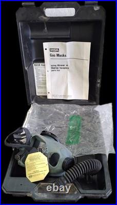 Vintage MSA Gas Mask Type GML with Case Manual Industrial Respirator Mine Safety