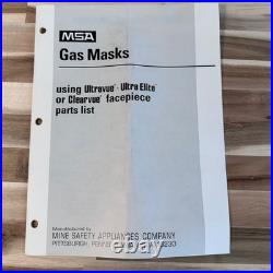 Vintage MSA Type GMP Gas Mask Respirator Canisters Harness Hard Case Mine Safety