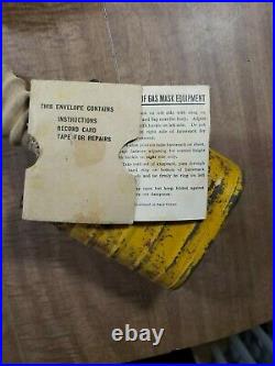 Vintage Original British WWI WW1 Gas Respirator Mask With Canister & Haversack Lot
