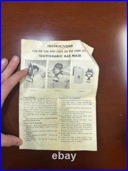 Vintage Scott Scottoramic Gas Mask Respirator Kit Federal Laboratories