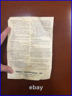 Vintage Scott Scottoramic Gas Mask Respirator Kit Federal Laboratories