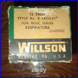 Vintage WILLSON 800C Respirator FACELET LOT NOS Industrial Safety PPE 20-20932