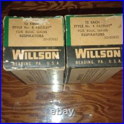 Vintage WILLSON 800C Respirator FACELET LOT NOS Industrial Safety PPE 20-20932