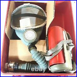 Vtg MSA Mine Safety Appliances Type N Gas Mask Window-Cator SW In Case