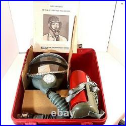 Vtg MSA Mine Safety Appliances Type N Gas Mask Window-Cator SW In Case