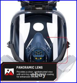WF-100 Full-Face Welding Respirator Gas Mask Welding Hood with Dual P3 Cartrid