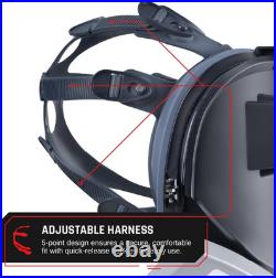 WF-100 Full-Face Welding Respirator Gas Mask Welding Hood with Dual P3 Cartrid