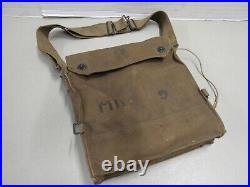 WW1 US Army AEF Gas Mask Respirator HARD & BRITTLE with Carry Bag 1917 Dated