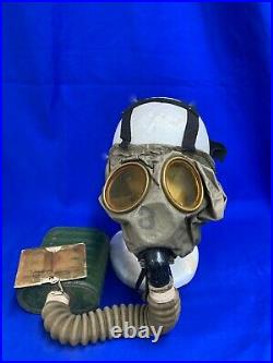 WW1 US Army Doughboy's Small Box Respirator Trench Gas Mask. Excellent