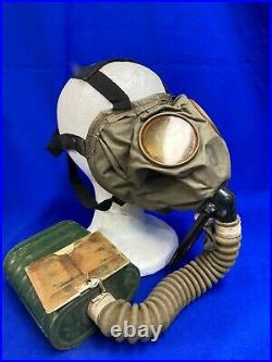 WW1 US Army Doughboy's Small Box Respirator Trench Gas Mask. Excellent