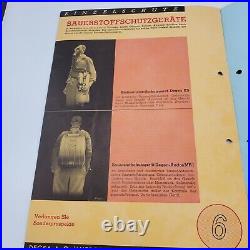 WW2 German gas mask respirator oxygen sales catalog Degea AUER booklet models