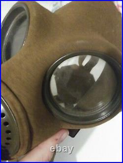 WWII 1937 Model Gas Mask / Respirator + Filter VTG WW2 German