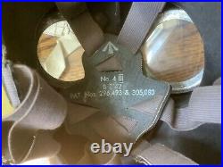 WWII 1942 Civilian Duty Respirator Gas Mask B3/42, Haversack & Dim Cloth Lot