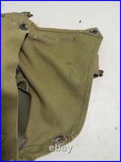 WWII 1942 US Navy USN Mark IV Gas Mask Respirator Filter Carrier Complete