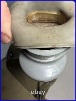 WWII 1942 US Navy USN Mark IV Gas Mask Respirator Filter Carrier Complete