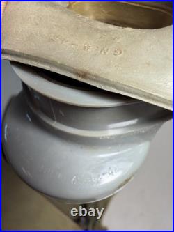 WWII 1942 US Navy USN Mark IV Gas Mask Respirator Filter Carrier Complete
