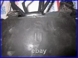WWII US Navy USN Mk III Gas Mask with respirator NOS
