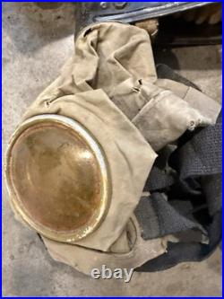 WWI M1918 US Army AEF Gas Mask & Carry Bag Yellow Can Respirator
