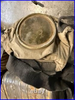WWI M1918 US Army AEF Gas Mask & Carry Bag Yellow Can Respirator