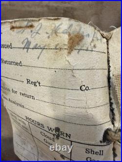 WWI M1918 US Army AEF Gas Mask & Carry Bag Yellow Can Respirator