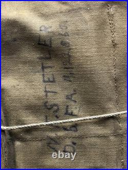 WWI M1918 US & UK SBR Gas Mask & Carry Bag Small Box Yellow Can Respirator RARE