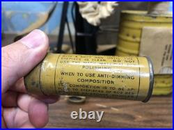 WWI M1918 US & UK SBR Gas Mask & Carry Bag Small Box Yellow Can Respirator RARE