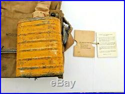 WWI WW1 US Gas Mask Army Doughboy ID, Respirator Original Military CLEAN