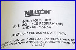 Wilson Safety 6700 Full Facepiece Respirator 6-strap Face/ Gas Mask With Case