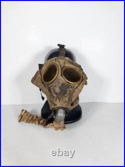 Ww1 World War 1 US Corrected English Type Box Respirator Gas Mask 1918 With Bag