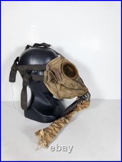 Ww1 World War 1 US Corrected English Type Box Respirator Gas Mask 1918 With Bag