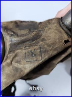 Ww1 World War 1 US Corrected English Type Box Respirator Gas Mask 1918 With Bag