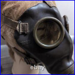 Ww2 Italian M31 gas mask with canister And Straps